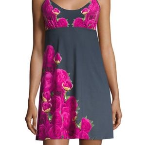 Commando‎ floral raw edge Italian dress size small